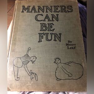 “Manners Can Be Fun” by Munro Leaf Vintage Hardbound Book